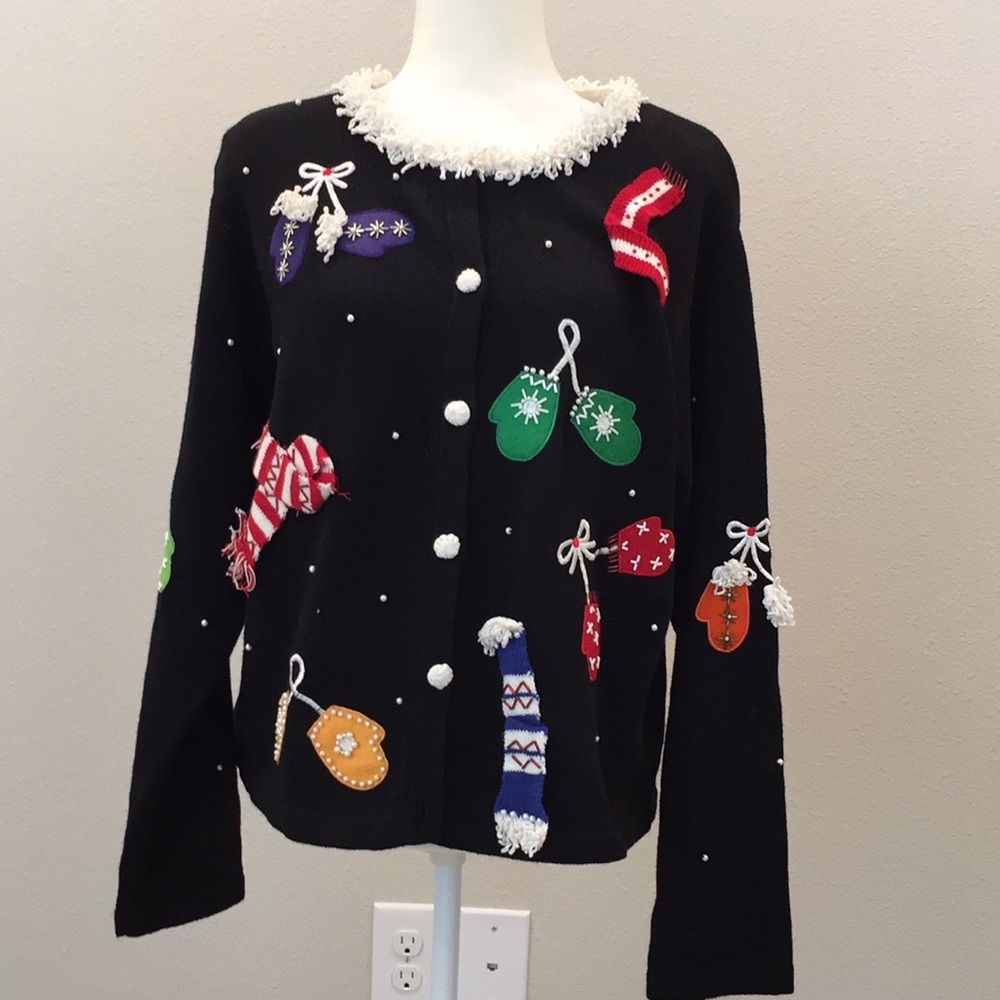 Arriviste Ugly Christmas Cardigan Size XL